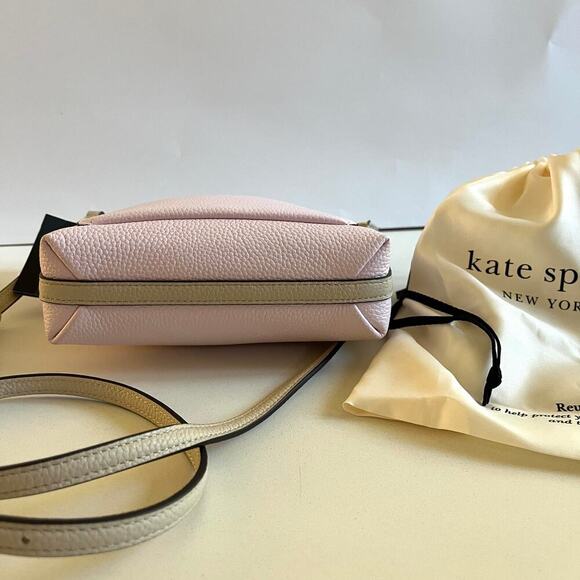 KATE SPADE NWT Leather Crossbody + DUST BAG, Ava Color Block, Pink - Picture 4 of 12